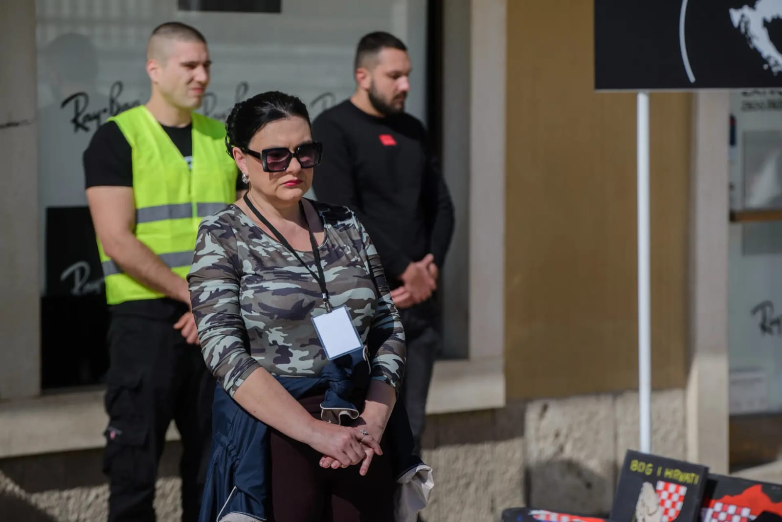 Protest in Zadar on Narodni trg 6